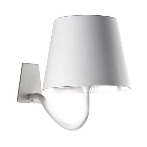 Applique LED Poldina Bianca, rechargeable et dimmable avec une autonomie jusqu'à 12 heures