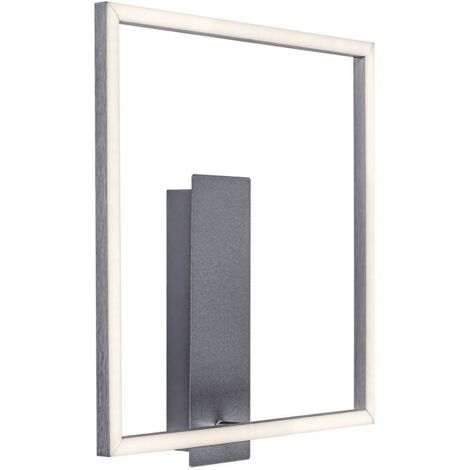 Applique LED quadrata 14W argento 4000K Rabalux Tumnus