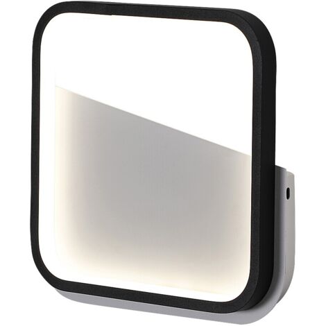 Applique LED quadrata moderna nero/bianco 13W Razzi Rabalux