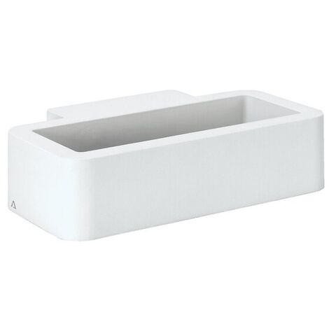 Applique LED rectangle extérieure 6 W 200 lm 4000K IP54 blanc - ASLO