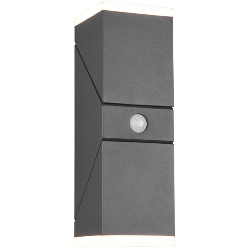 Applique extérieure 2x LED 7W, 2x 800lm, 3000K, capteur de mouvement, Anthracite - Trio - Avon Applique extérieure 2x LED 7W, 2x 800lm, 3000K, capteur de mouvement, Anthracite - Trio - Avon