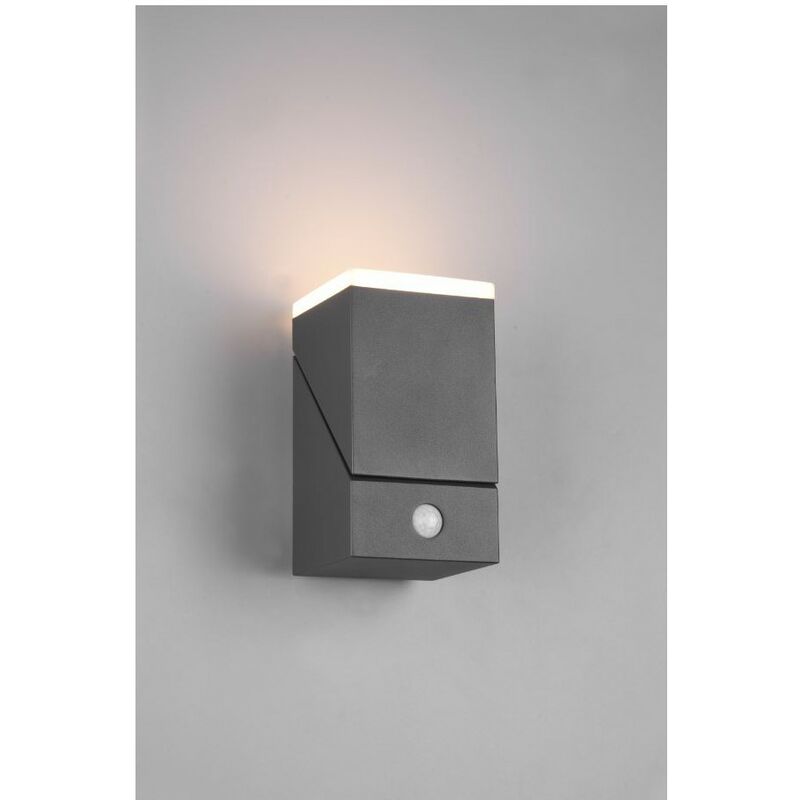 Applique Led Réglable Avon Anthracite Aluminium IP54 Trio Eclairage Capteur de Mouvement