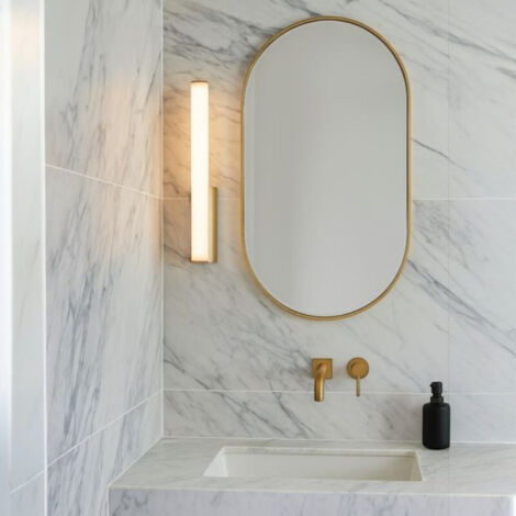 Applique led Salle de Bain doré mat ANTIGA
