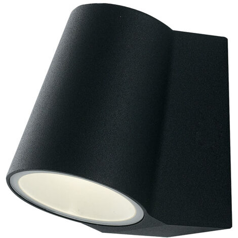 "Applique LED SINTESI in alluminio nero 6W 4000K (Luce naturale)"