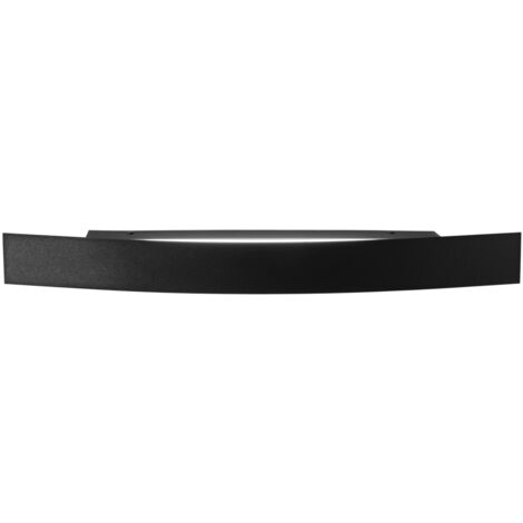 Applique LED SPOILER in metallo nero 20W con funzione CCT 6x60 cm.