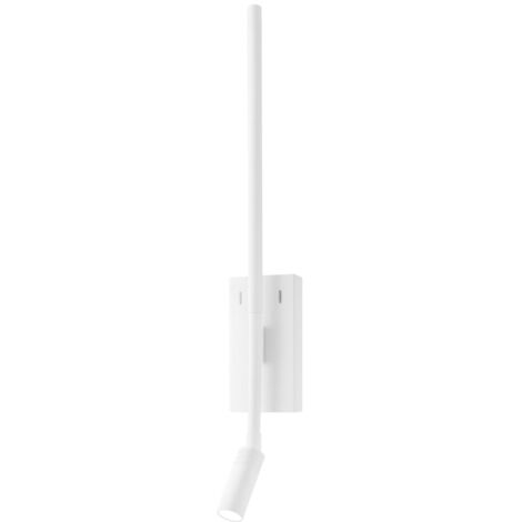 Applique LED TORCH bianca 6+3W 4000K testa mobile Milagro