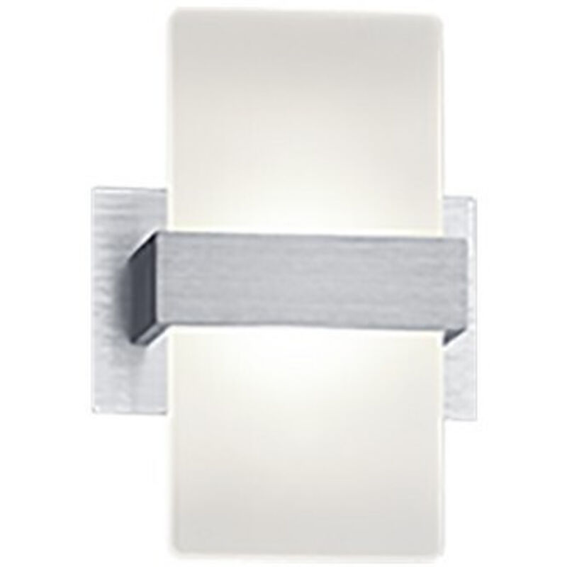 Trio Leuchten 274670105 Wandleuchte, Aluminium, Silber, Wei&szlig;