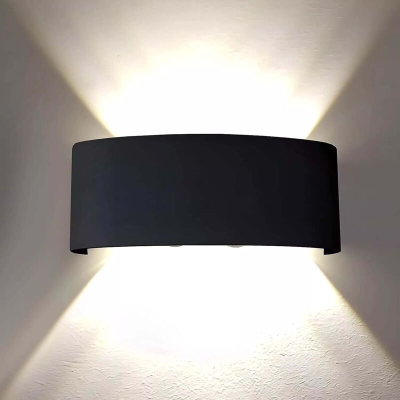Applique LED Up e Down Nero 24w 1P65 4000k