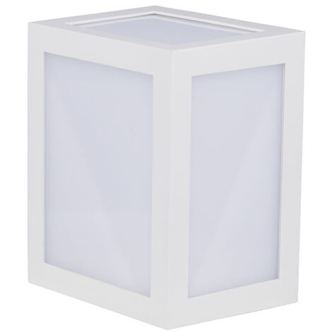 Applique LED V-TAC 12W forme lanterne carrée Lumière de couleur blanche 4000K IP65 218335