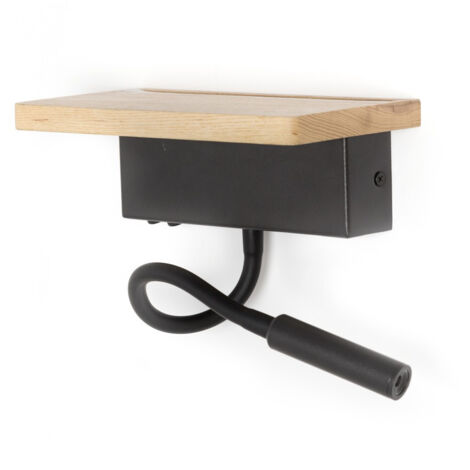 Applique LED WOODEN BACH 5W + 3W CON USB CR 43-164-08-116