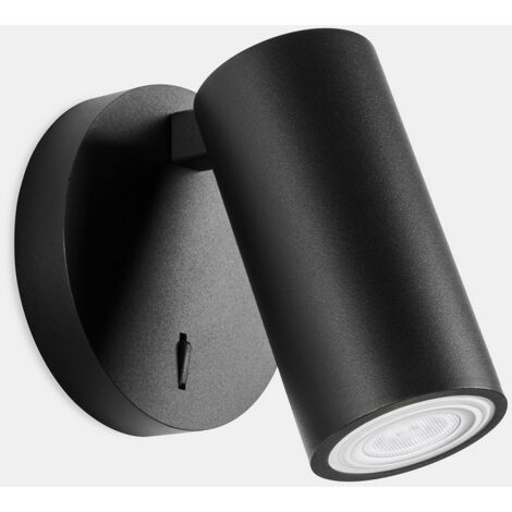 Applique LEDS C4 Simply Single Spotlight Noir GU10