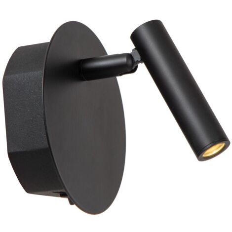 Applique lettura Jolijn nera USB ricaricabile LED 2W Lucide