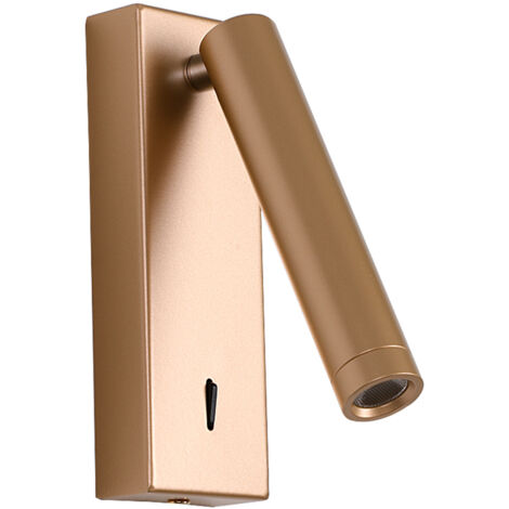 Applique lettura moderna oro spot orientabile LED 2,5W Italux