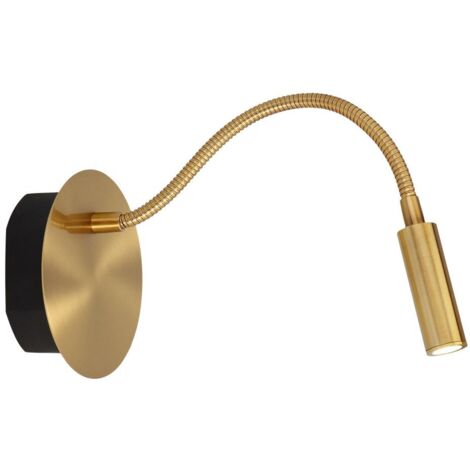 Applique lettura oro braccio flessibile USB LED 2W Lucide
