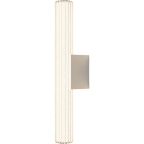 Applique Linea cromata tubolare 45cm IP44 LED CCT 8W