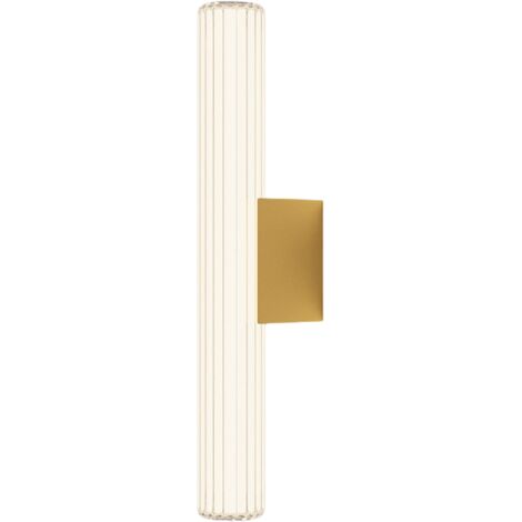 Applique Linea oro tubo vetro 45cm IP44 LED CCT 8W
