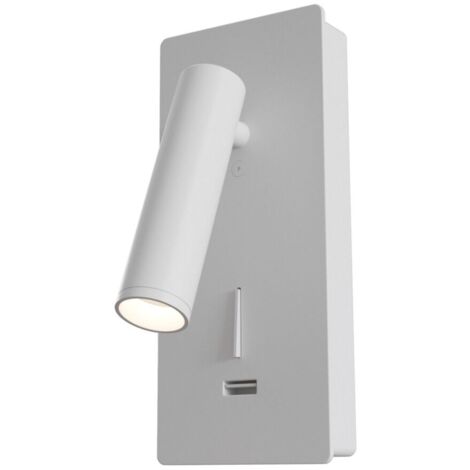 Applique liseuse avec interrupteur blanche Mirax LED 3W
