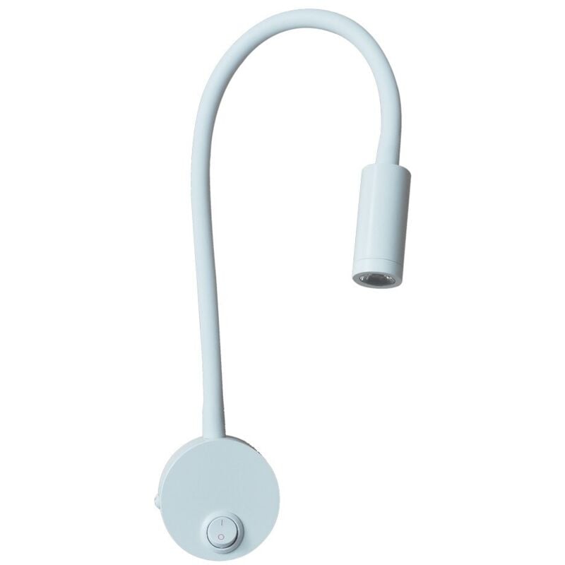 Cristalrecord - Applique liseuse led Blanc Classique 3W 450Lm 4000K