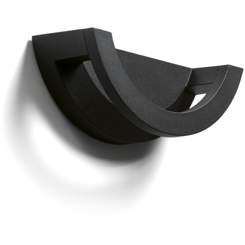 Applique loop IP65 led smd 9.50W 1295lm(500lm) CRI80 3000K 50º Noir