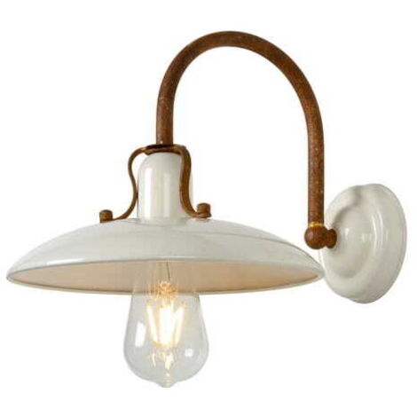 Applique Lucide Römer 1 luce metallo beige/marrone E27 60W