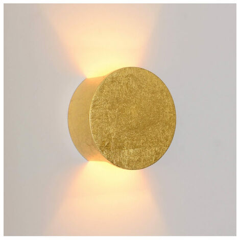 Applique lumière indirecte en plâtre - finition dorée Aries - Doré / Laiton