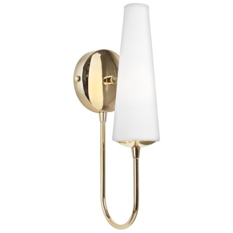 Applique MAGNUM vetro bianco oro 1xE14 40W Zuma Line
