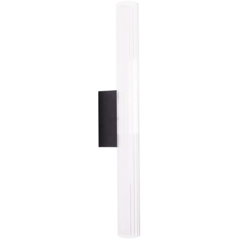 Applique Maxlight FAYETTE nera 61cm LED 12W IP44 3000K