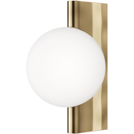 Applique Maytoni Avant-Garde laiton globe verre blanc G9