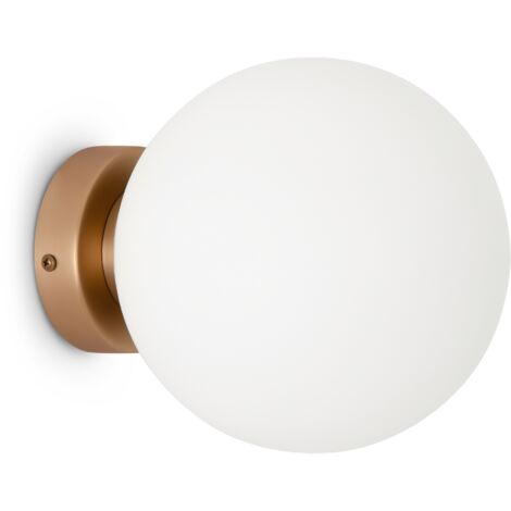Applique Maytoni Basic Form globe blanc laiton E14 ø18