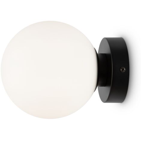 Applique Maytoni Basic Form MOD321WL-01B vetro bianco nera