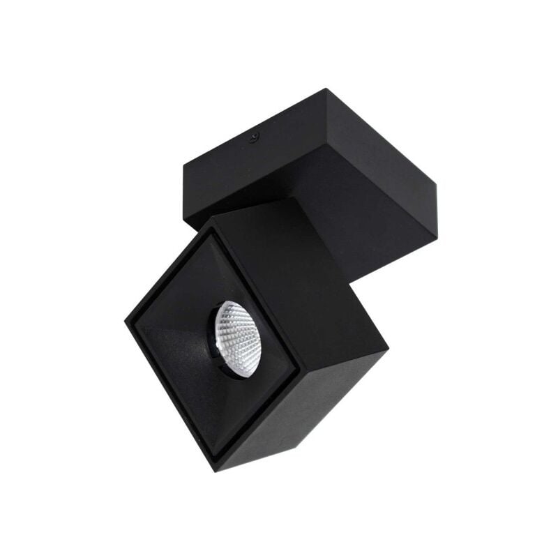 Beneito Faure - Applique Mini Rubyc Tricolore da 7w a led orientabile quadrata nera