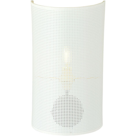 Applique Minimal 1 Luce Drago In Acciaio Bianco E Oro