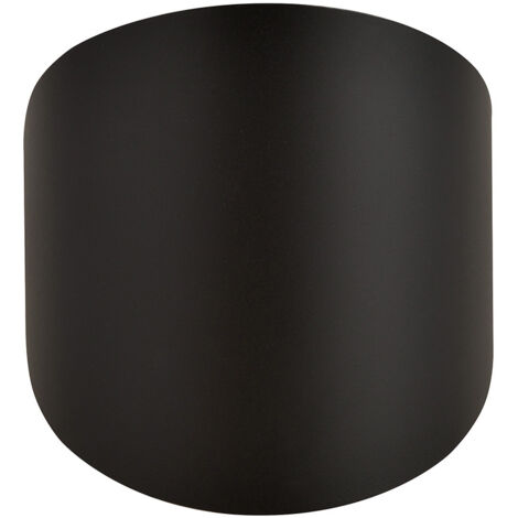 Applique Minimal 1 Luce Indiretta Agni In Acciaio Nero