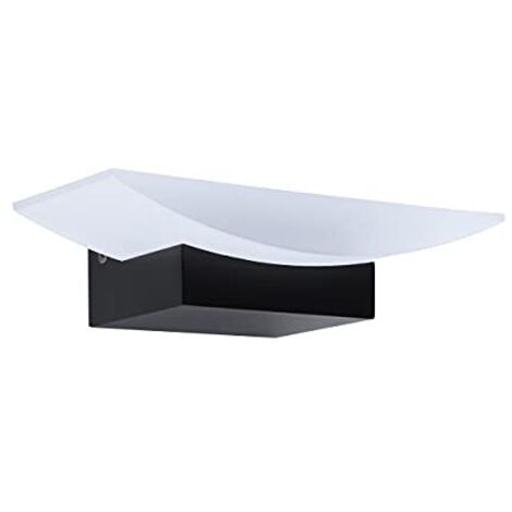 Applique Minimal Metrass Alluminio Nero 1 Luce Led Integrato 5,6W