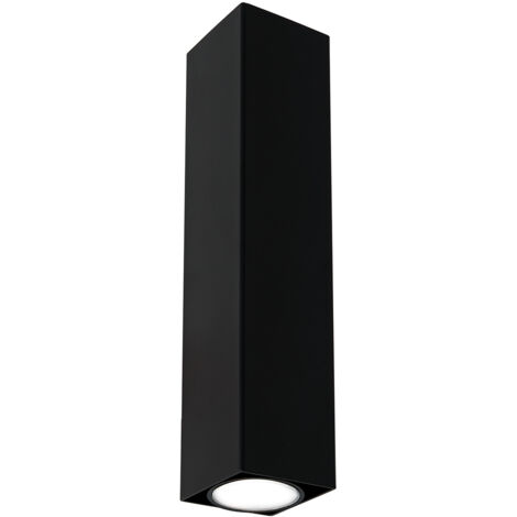Applique minimal nera su/giù 29 cm 2xGU10 Luminex Wall