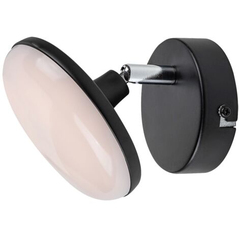 Applique minimal nera tonda orientabile LED 4W Madi Rabalux