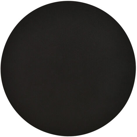 Applique Minimal Tonda 1 Luce Indiretta Agni In Acciaio Nero