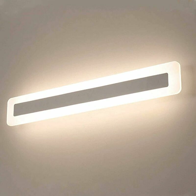 Applique miroir 13 w – Éclairage de salle de bain moderne, lumière trichromatique, taille 40 cm [Classe énergétique e]