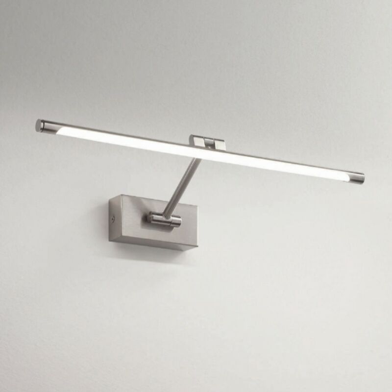 Applique miroir carrée gea luce magis n led applique moderne en métal, finition métal nickel satiné Applique miroir carrée gea luce magis n led applique moderne en métal, finition métal nickel satiné