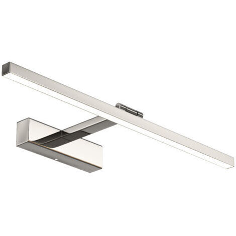 Applique miroir de salle de bain en acier inoxydable, LED, simple, 8W, lumière blanc chaud 40cm