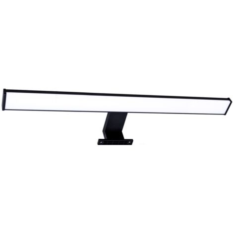 Applique miroir LED 12W 4000K noire 60cm IP44 Polux