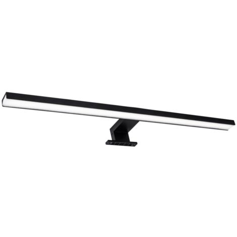 Applique miroir LED 12W 4000K noire 60cm IP44 Polux