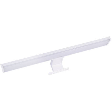Applique miroir LED Blanc 40cm, 8W, 650 lm, IP44, 4000K, 3 types de fixation, bornier intégré, garantie 5 ans - Tibelec
