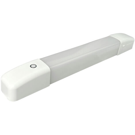 Applique miroir LED blanc + prise, 10W, 900lm, IP44, 3000 à 6500K, inter. tactile, garantie 5 ans - Tibelec