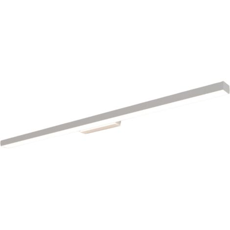 Applique miroir SDB blanche 92cm LED 24W CCT IP44 Aqua
