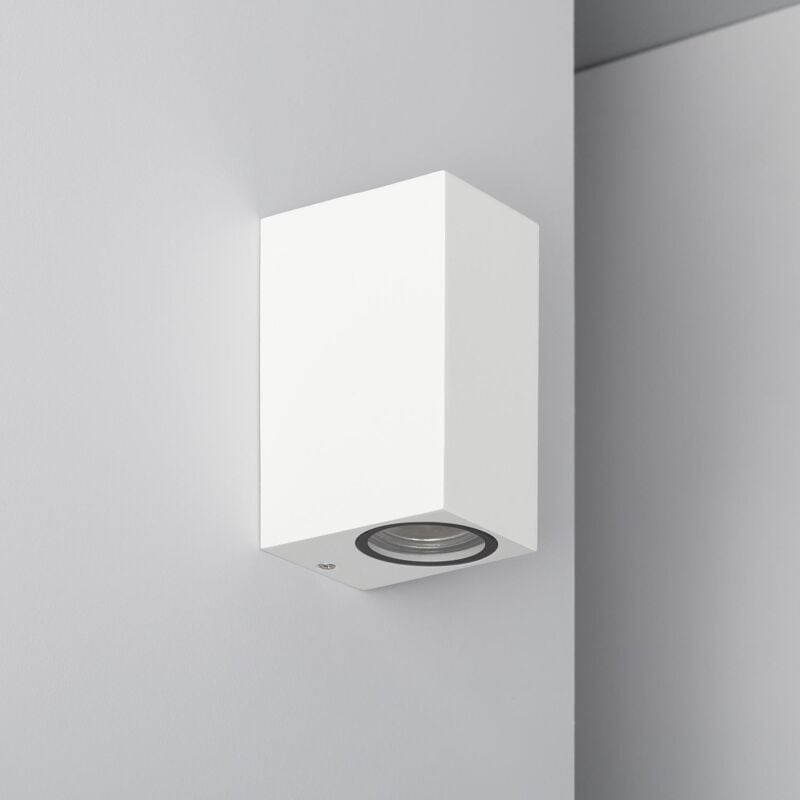 Image of Applique da Parete per Esterni Alluminio Illuminazione Doppia Luce Miseno Bianco