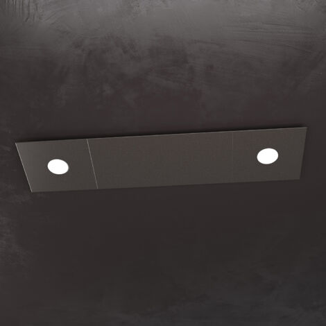 Applique Moderna 4 Moduli Eccentric Metallo Marrone 2 Luci Gx53