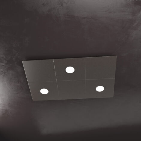 Applique Moderna 6 Moduli Eccentric Metallo Marrone 3 Luci Gx53