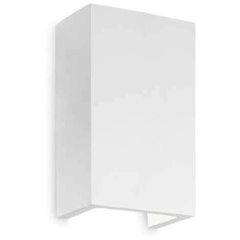 Applique Moderna Alta Flash Gesso Bianco 1 Luce G9 3W 3000K Luce Calda