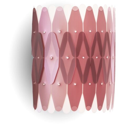 Applique Moderna Amanda Polilux ® Pink Metal 1 Luce E27